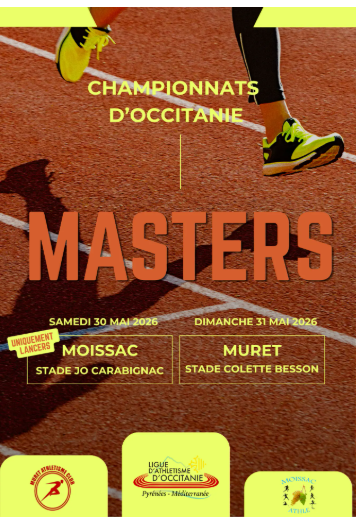 CHAMPIONNATS D'OCCITANIE MASTERS MURET.